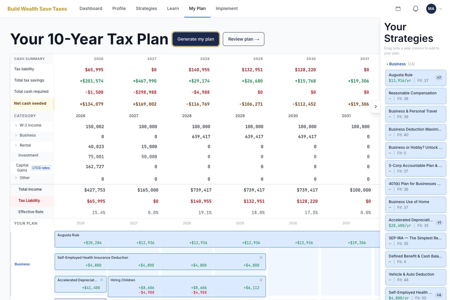 The 10-year tax plan